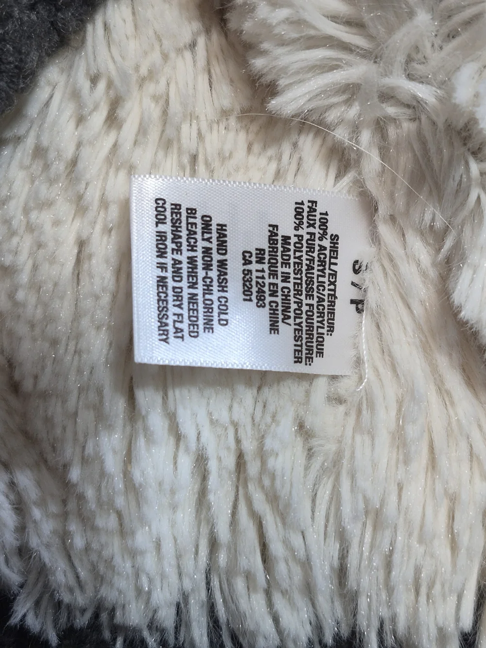 Aeropostale Gray Hooded Zip-Up Sweater Vest with White Snowflake and Red Accents